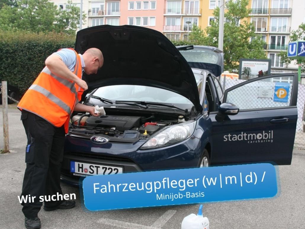 stadtmobil hannover teamverstaerkung fahrzeugpflege minijob B