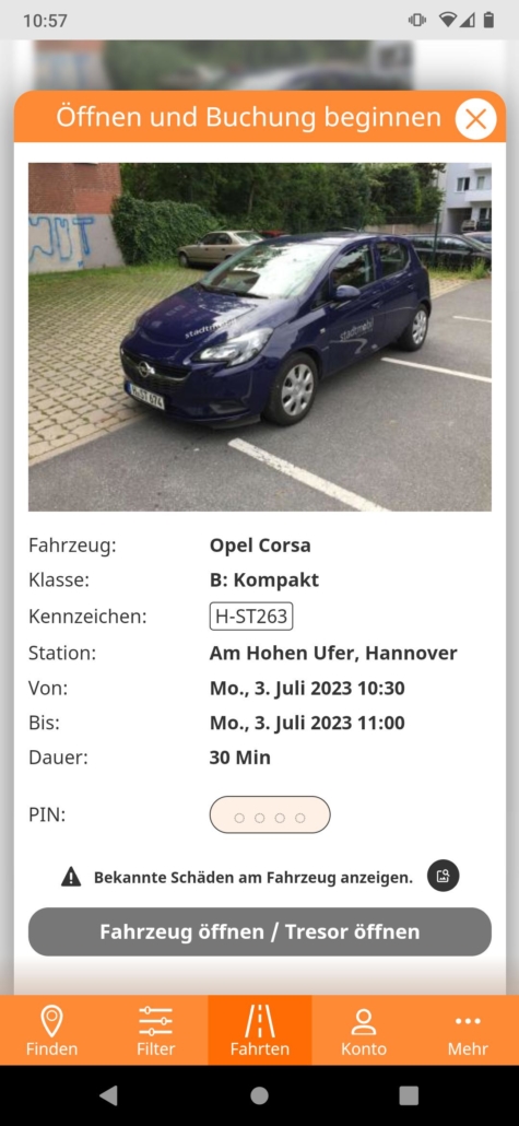 stadtmobil hannover App2