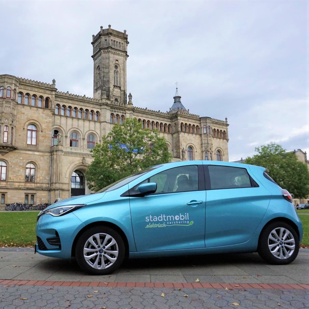 stadtmobil hannover carsharing elektroauto renault zoe elektro B