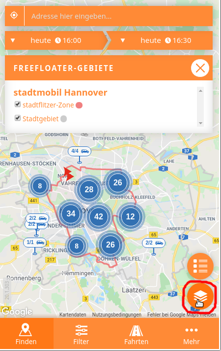 stadtmobil carsharing hannover stadtmobil app
