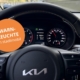 Warnleuchten leuchten im stadtmobil