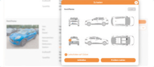 Skizze der App zu Fahrzeugnutzung von stadtmobil Hannover, Schadensmeldung