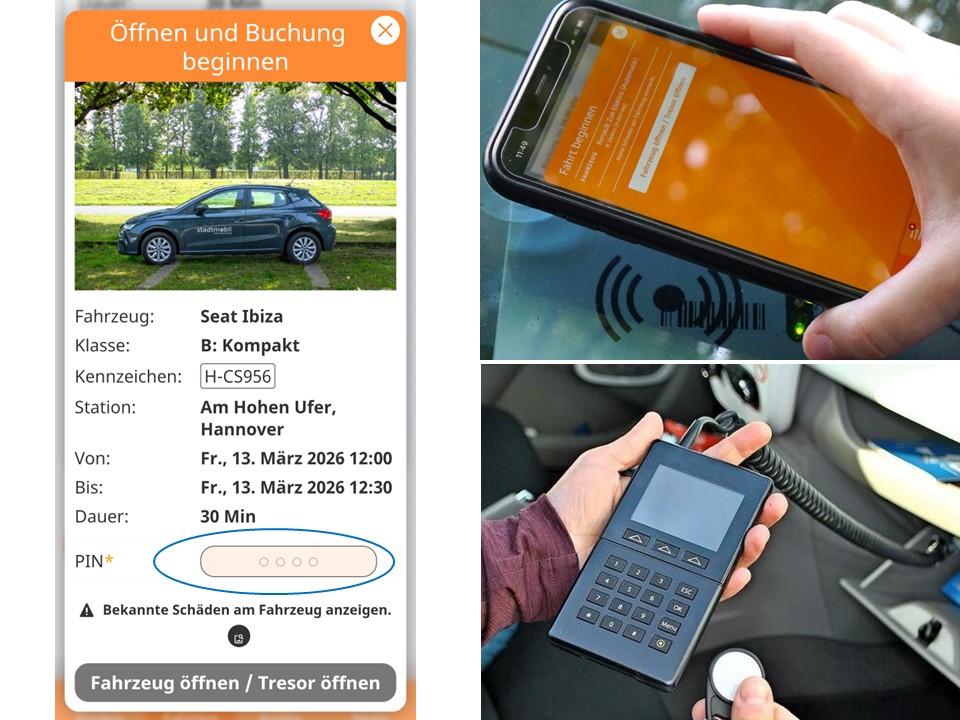 stadtmobil hannover password pin sicherheit 9