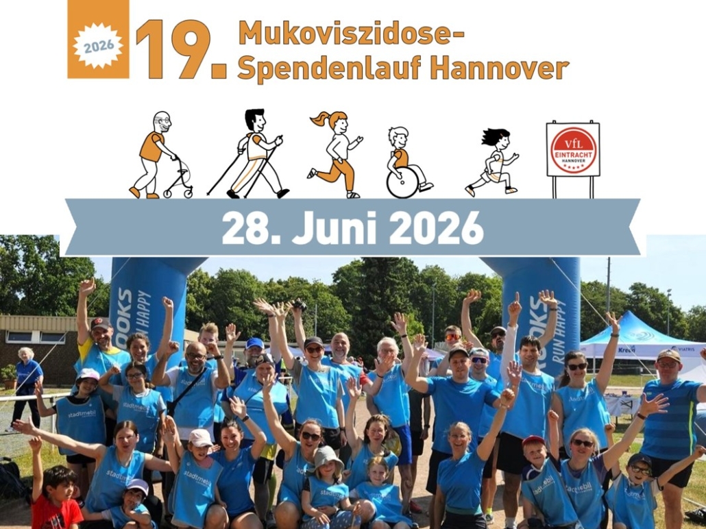 Muko-Spendenlauf 2026 - das stadtmobil-Team vor dem Start in 2025