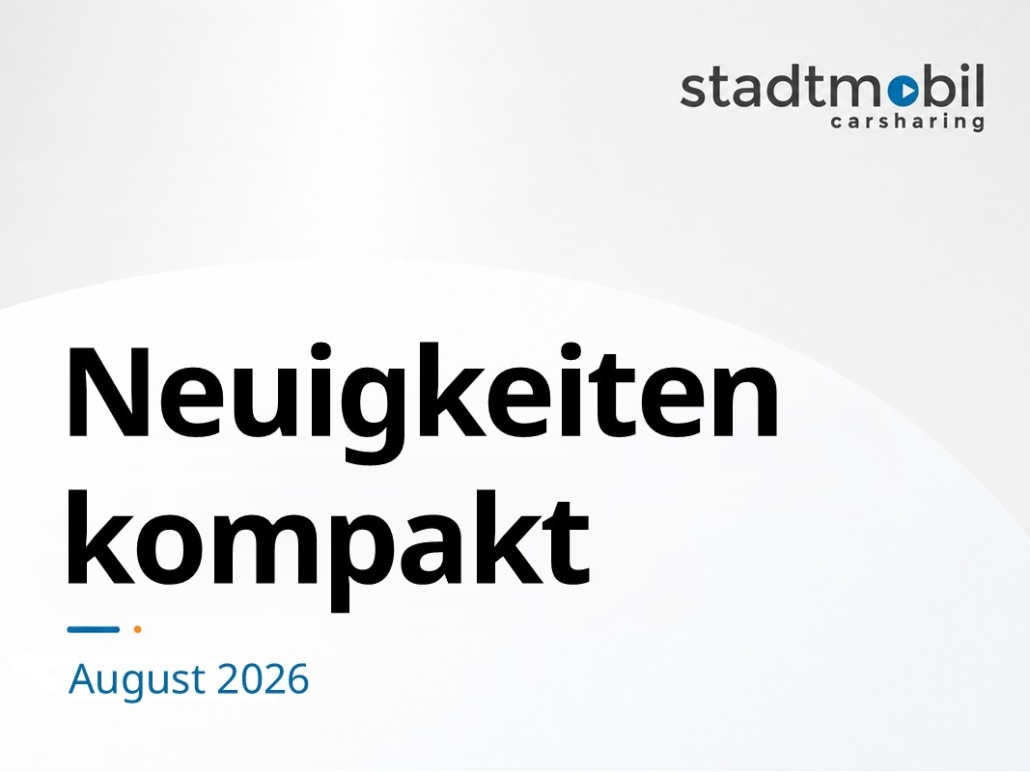 Neuigkeiten kompakt von stadtmobil hannover - das Headerbild für 8.2026